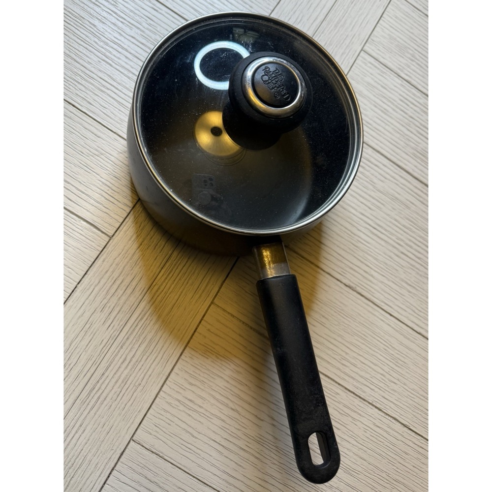 Pampered Chef 2 Qt Sauce 7" Pan Anodized Aluminum‎ Non-Stick Saute Pot Pan & Lid